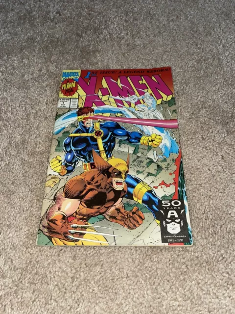 1st issue A legend Reborn X-Men #1 - Oct 1991 Marvel Comics - Mutant Milestone