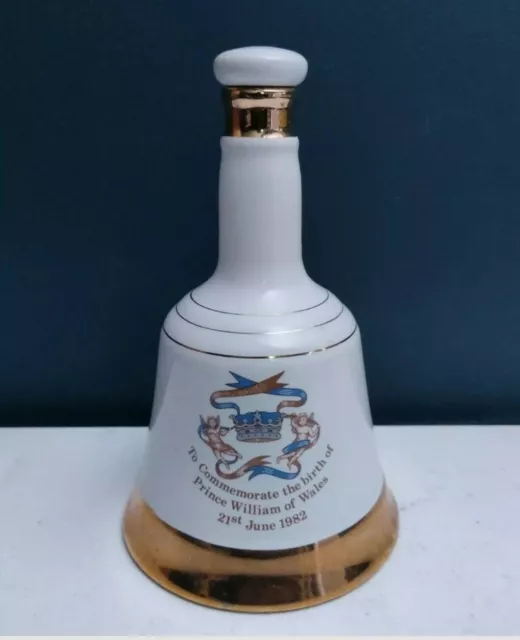 1982 Wade Bell's Whisky Decanter 50cl Commemorating Birth of Prince William 