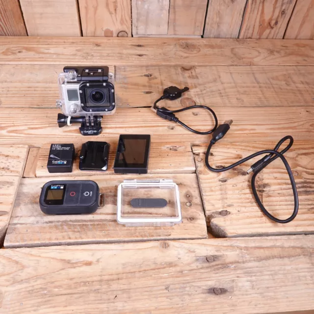 GoPro HERO 3 Silver 11MP Action Camera with Accessories - For Spares - Untested