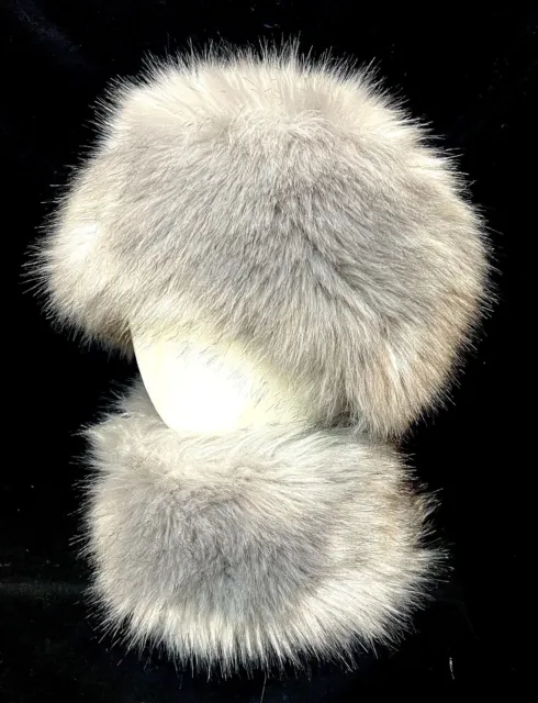 Gorgeous Faux Fur Hat with Matching Collar One Size OS
