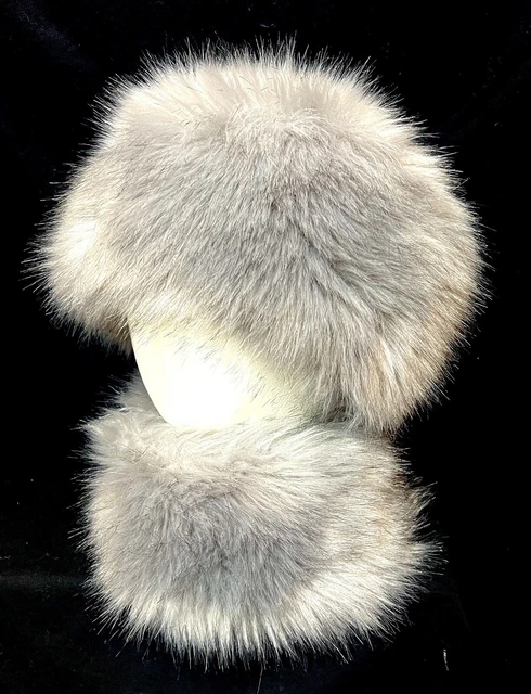 Gorgeous Faux Fur Hat with Matching Collar One Size OS