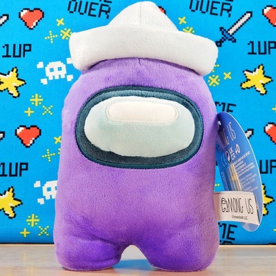 among us plush toy with hat