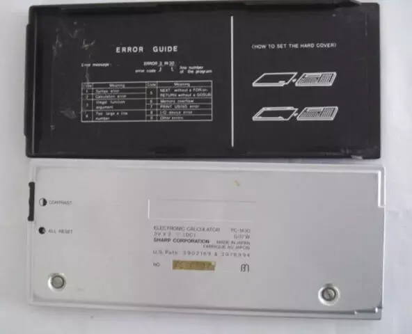 Calculatrice Vintage SHARP  PC 1430  Ordinateur De Poche Années 80 (1986) TBE 2