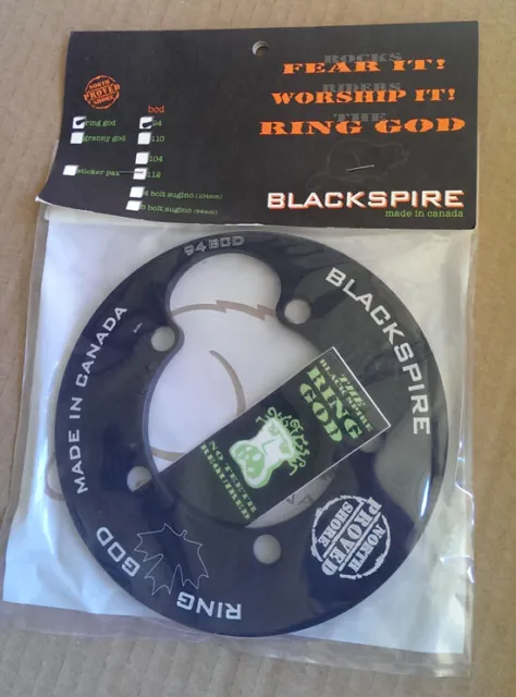 Blackspire Ring God Rockring, 94mm Lochkreis, 15cm Durchmesser, schwarz, NEU