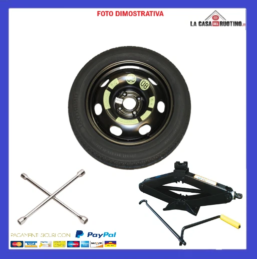 Roue De Secours Galette Pour Suzuki Swift Sport 1.4 (2017) - Jante 17 Pouces Avec Cric Et Housse - Neuf