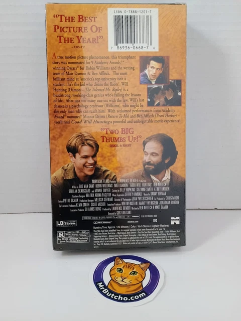 GOOD WILL HUNTING [VHS Movie 1997] Brand New Sealed £9.02 - PicClick UK