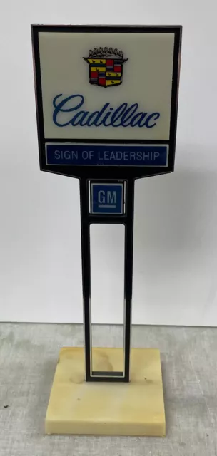 GM / Cadillac Sign of Leadership Desktop Promotional Dealer Sign