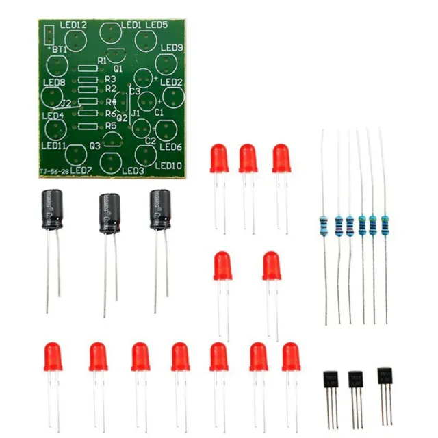 Kit di produzione elettronica fai-da-te Hands on Learning con luce circuito flas
