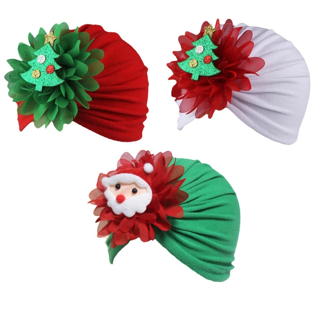 3 Pcs Bandeau Turban Bébé Accessoires Photo Nouveau-né Bonnet Enfant