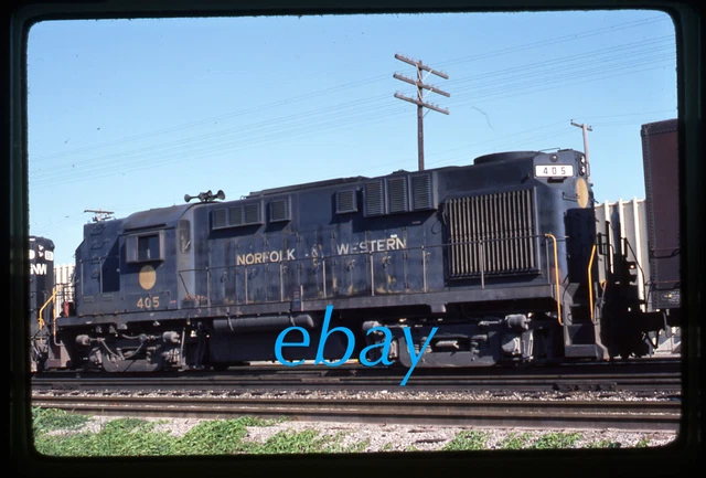 Orig Slide Norfolk & Western N&W NW #405 Alco RS11 1978
