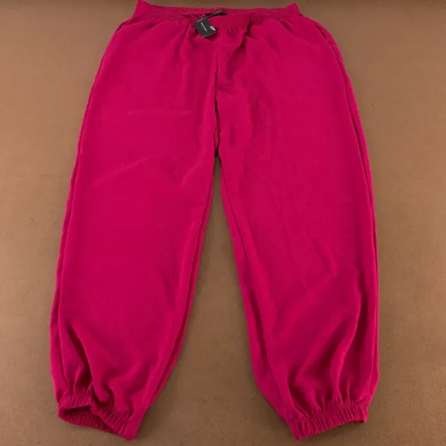 Ashley Stewart Womens Size 18/20 Pink High Waist Pull On Lightweight Joggers NWT