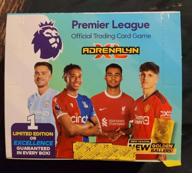 2023 2024 Premier League Adrenalyn XL Soccer Trading Cards Sealed Box 36 Packs