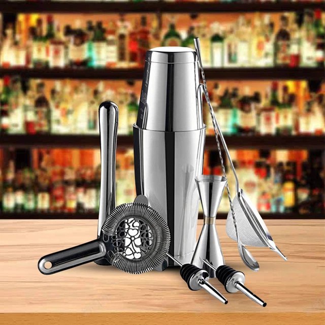 7 pezzi/set bevande shaker set multifunzione anti-ruggine