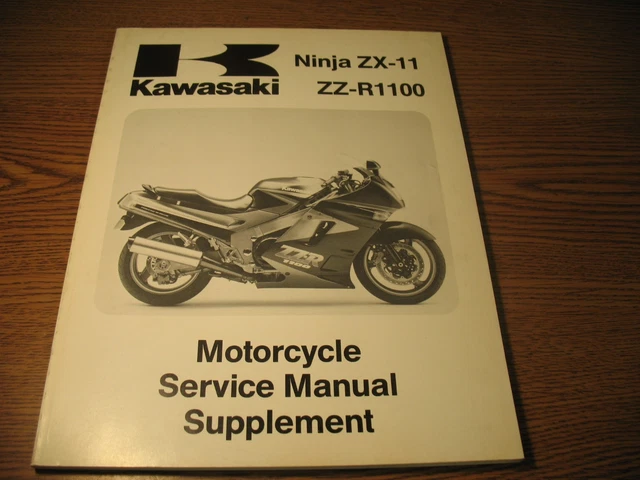 KAWASAKI ZZ-R1100 ZZR 1100 Motorcycle Service Manual 1984-89