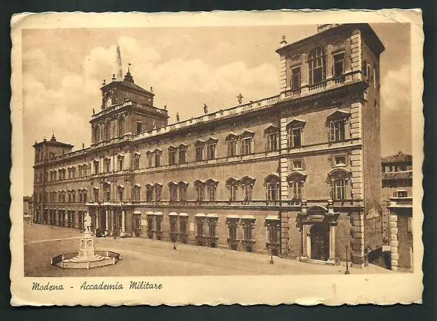 Modena : Accademia Militare - cartolina viaggiatanel 1938