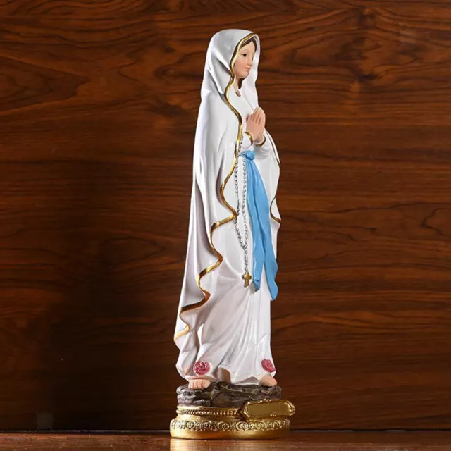 30cm Catholic Resin Our Lady of Lourdes Virgin Mary Statue Figure Home Gifts