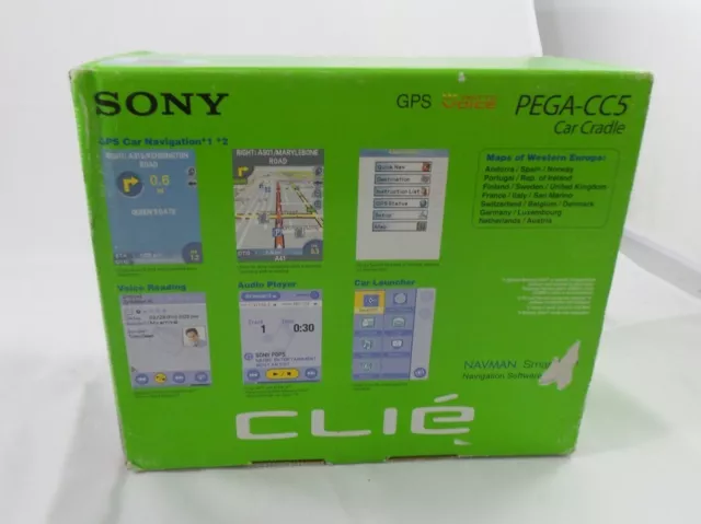 Boxed Sony CLIE PEGA-CC5 GPS Car Cradle for PEG-NX80V / NX73V / TG50 / TH55