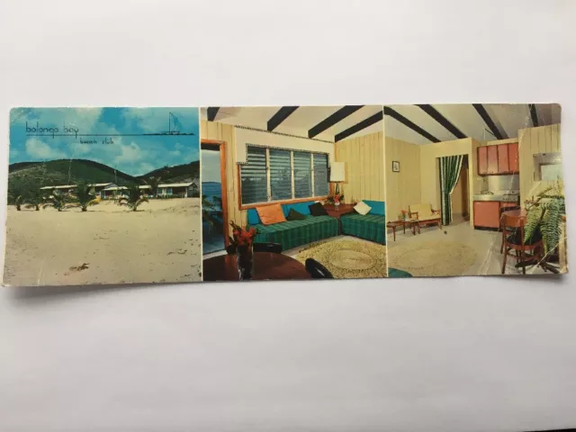 Bolongo Bay Beach Club St Thomas Virgin Islands Postcard 1967