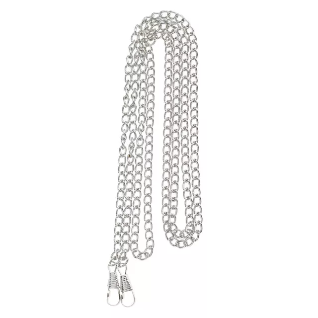 Skinny Metal Crossbody Bag Shoulder Bag Chain Strap Replacement 120cm Silver