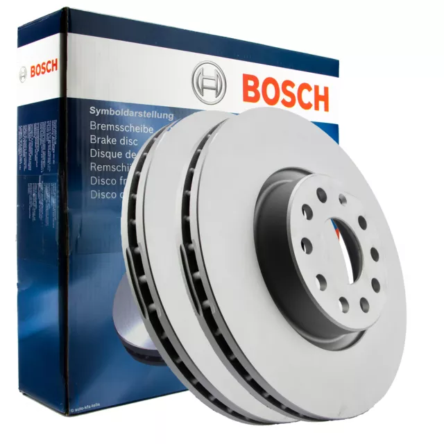 2x BOSCH Bremsscheibe Ø296mm VORN passend für NISSAN, FIAT, OPEL, RENAULT