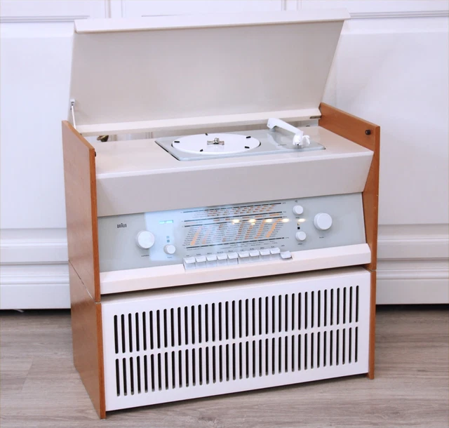 REFURBISHED! BRAUN ATELIER 1-8 + 1x L1 SPEAKER BOX PHONOSUPER TUBERADIO D. RAMS
