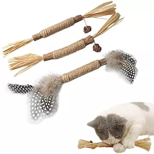 3Pack Catnip Toys,Chew Sticks Cat Teeth Cleaning Toy,More Attractive to Cats Toy