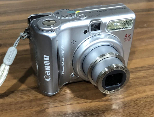 Canon PowerShot A540 6.0MP Digital Camera - Silver TESTED AND WORKING!