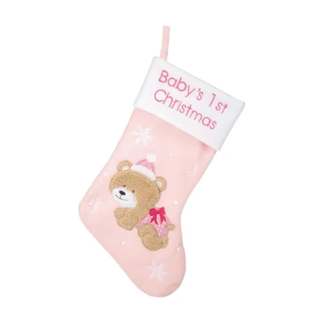 De Bebé 1st Calcetines Navidad 45cm - Rosa