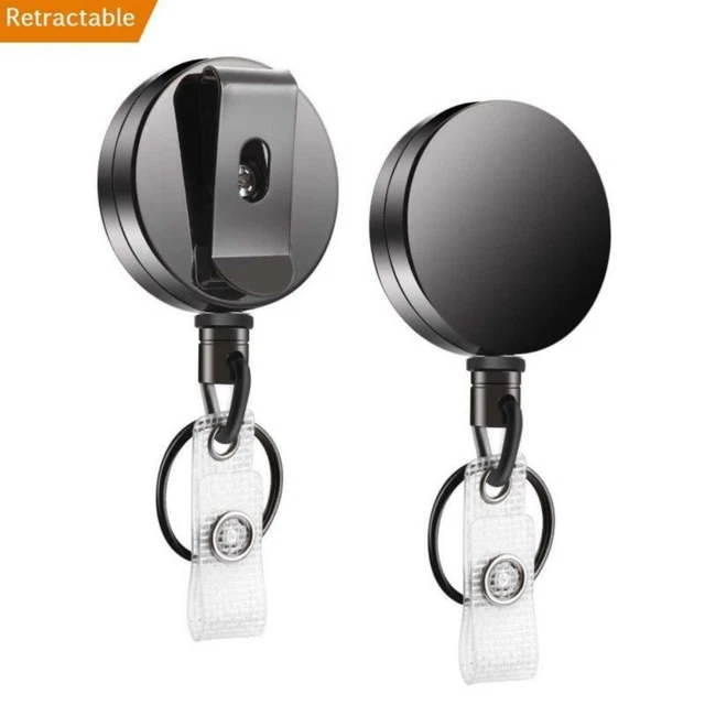 Luxury quality Retractable Pull Badge Reel Zinc Alloy metal ID Lanyard Key R!SA