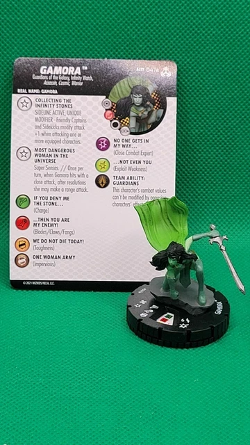 HEROCLIX Avengers War of the Realms 047a GAMORA Super Rare SR