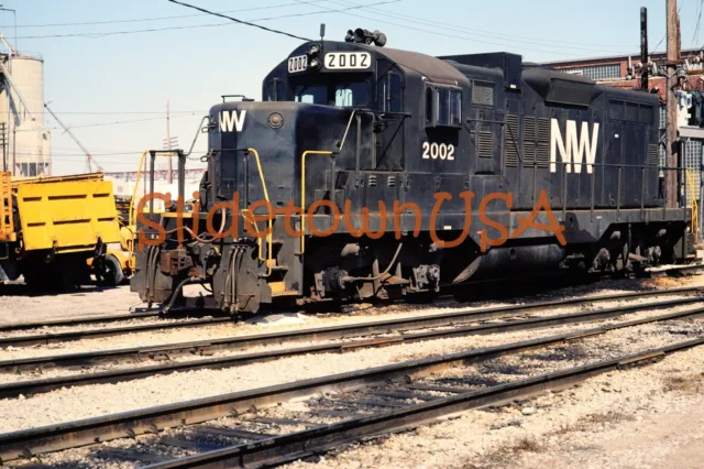 Vtg 1980's Original Photo Train Slide 2002 Engine Norfolk & Western NW X2O082