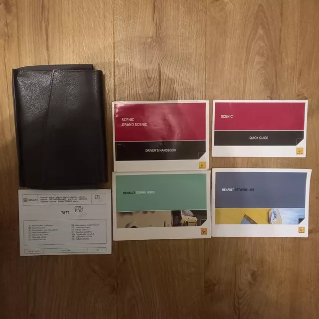 Renault Scenic / Grand Scenic Owners Manual Service Handbook & Wallet 2009-2013