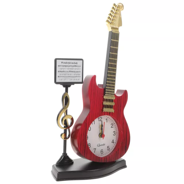 Musical Vintage Desk Clock for Home Office or Bedroom - 23.8cm