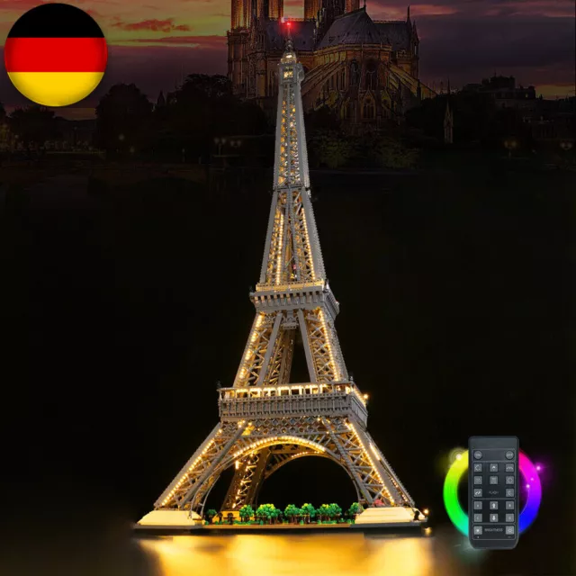 LocoLee LED Licht Kit für Lego 10307 Eiffel Tower Modell Beleuchtung Light Set