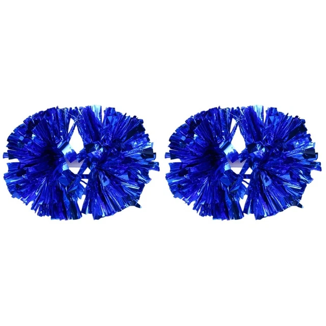 2x Equipo Aplaudir Pom Poms Animadora Mano Flores Aplautos Pom Poms