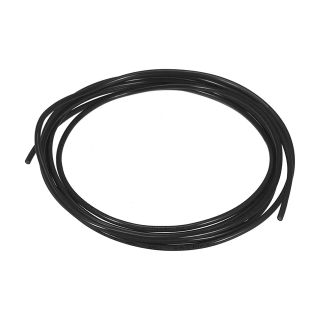 Neumática Aire Tubería, 4mm OD x 2.5mm ID 3 Metros (118") PU Poliuretano Negro