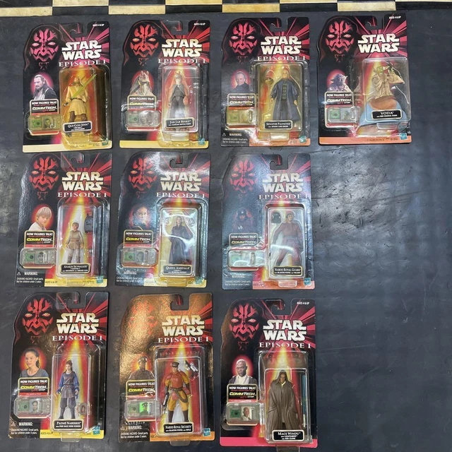 STAR WARS figure lot of 10 Episode 1 Comtech Qui-Gon Jinn skywalker Padme