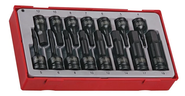 Teng Tools TT9015HX | 15pc 3/8" & 1/2" Drive Impact Hex Socket Set