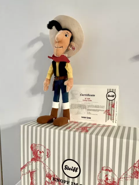 Steiff Lucky Luke, nur 500 Stck. mit Zertifikat u. Schachtel! Schnäppchen!