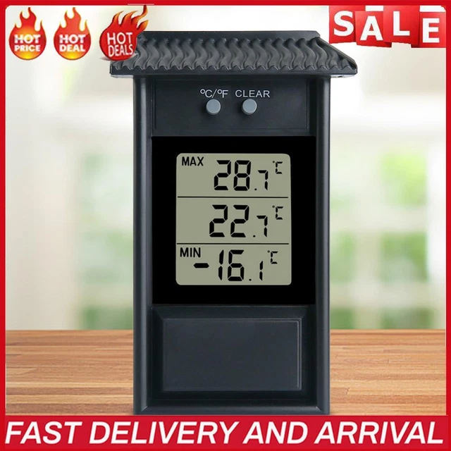 Temperature Meter Large LCD Display Temperature Gauge Meter for Indoor Outdoor