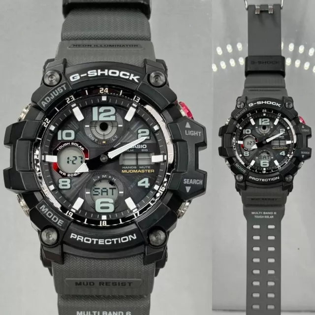 CASIO G-Shock MUDMASTER GWG-100-1A8JF Solar Radio Men's Watch Fast Shipping