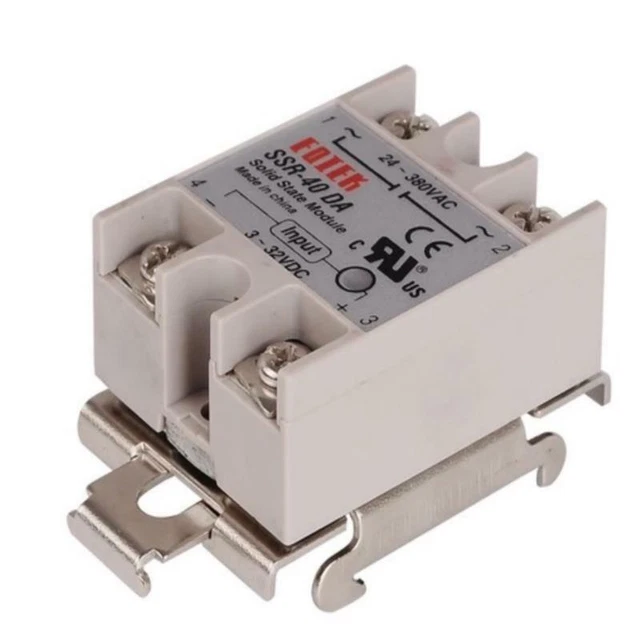 1pcs single phase SSR 35MM DIN rail fixed solid state relay clip c~mj