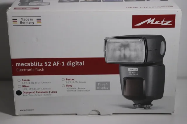 Metz Mecablitz 52 AF-1 Digital Olympus / Panasonic / Leica New In Box
