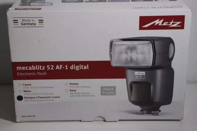 Metz Mecablitz 52 AF-1 Digital Olympus / Panasonic / Leica New In Box