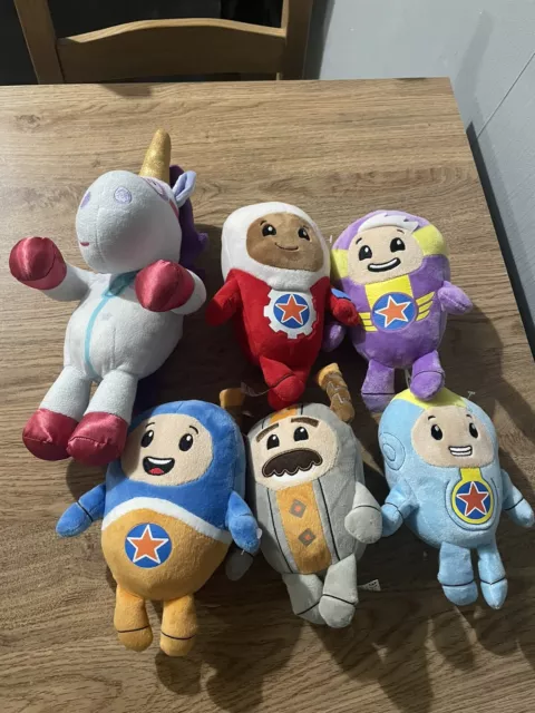 GO JETTERS SOFT Toy Plush Character Set Ubercorn Lars Kyan Foz