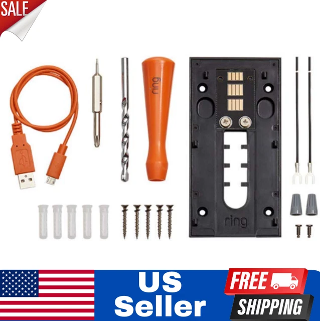RING VIDEO DOORBELL 1st Gen Spare Parts Wiring Screws Back Plate Mount
