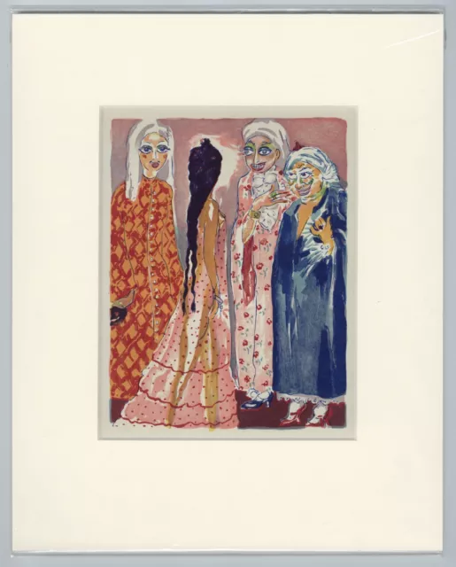 Kees van Dongen - Lithography - Zeinab - Conte des 1001 Nuits - 1955