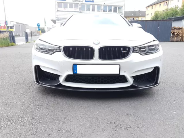 Spoilerlippe für BMW M4 F82 F83 M3 F80 Front Lippe Schwert Flaps M Performance