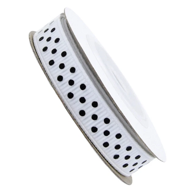 5 Rolls Wired Ribbons Hair Bows Ribbon White Balloon Garland Bouquet