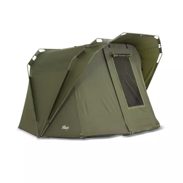 Lucx® Bivvy Angelzelt Karpfenzelt 1 - 2 Man Carp Fishing Tent Anglerzelt  "Coon"